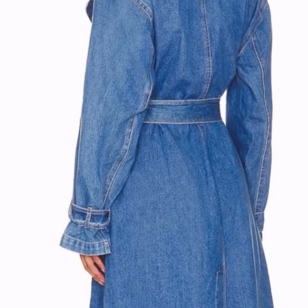 Blue Denim Long Sleeve Dress